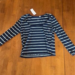 PacSun size Medium stripped cropped long sleeve